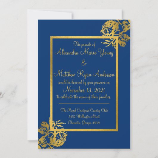 結婚式招待状 招待状 (正面)