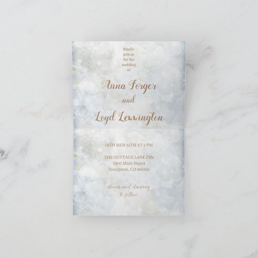 結婚式招待状 招待状 (内部)