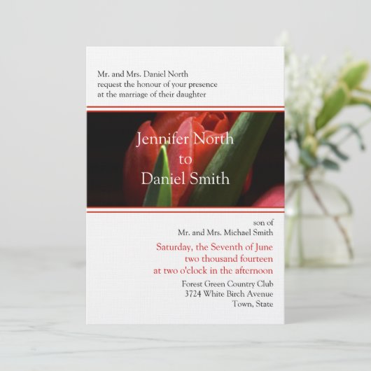 結婚式招待状 招待状 (スタンド正面)