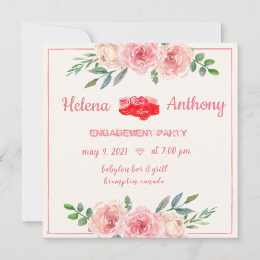 結婚式招待状 招待状 (正面)