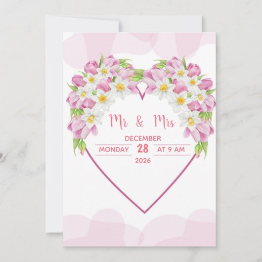 結婚式招待状 招待状 (正面)