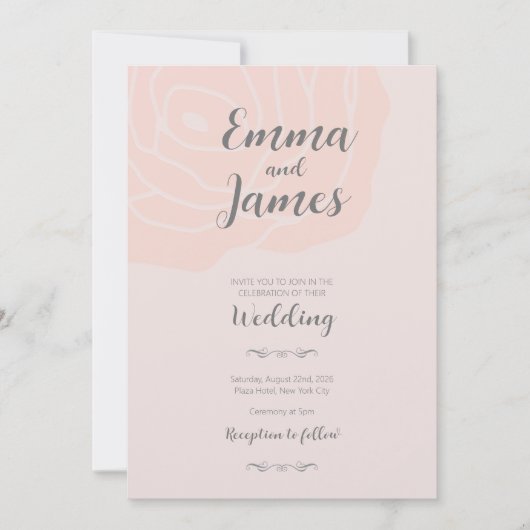 結婚式招待状 招待状 (正面)