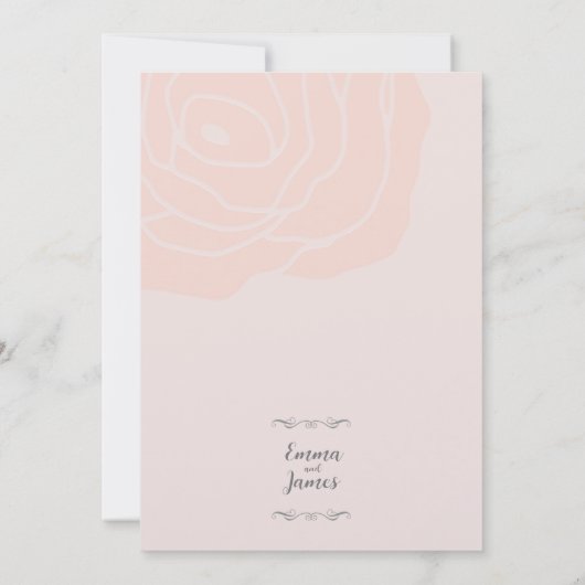 結婚式招待状 招待状 (裏面)