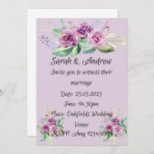 結婚式招待状 招待状 (正面/裏面)