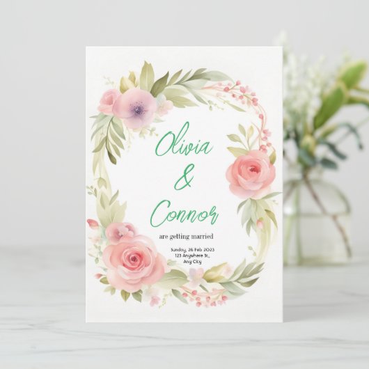 結婚式招待状 招待状 (スタンド正面)