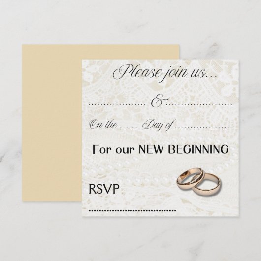 結婚式招待状 招待状 (正面/裏面)