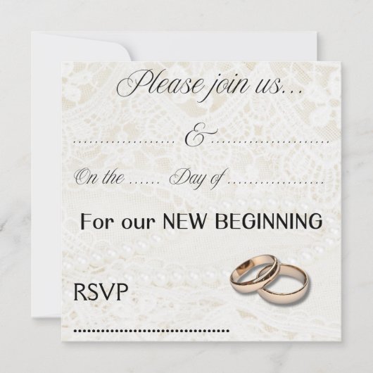 結婚式招待状 招待状 (正面)