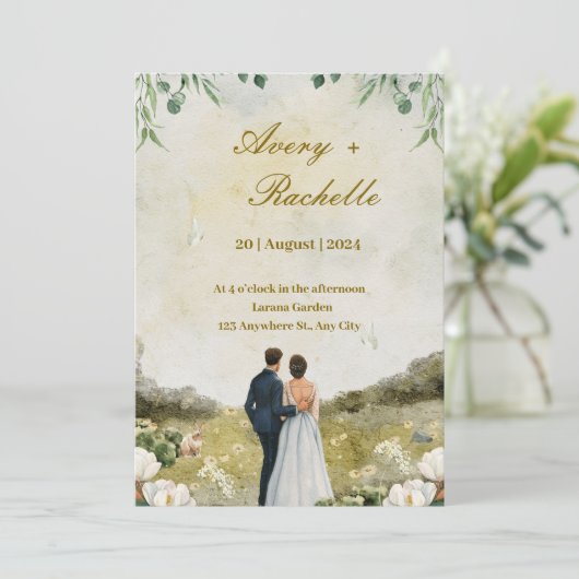 結婚式招待状 招待状 (スタンド正面)