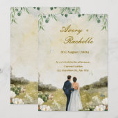 結婚式招待状 招待状 (正面/裏面)