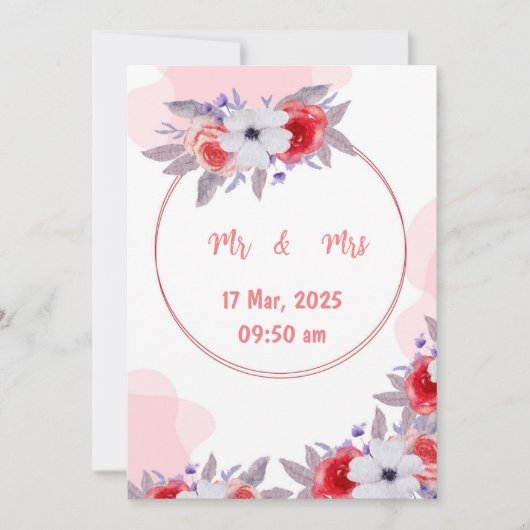 結婚式招待状 招待状 (正面)