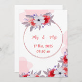 結婚式招待状 招待状 (正面/裏面)