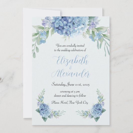 結婚式招待状 招待状 (正面)