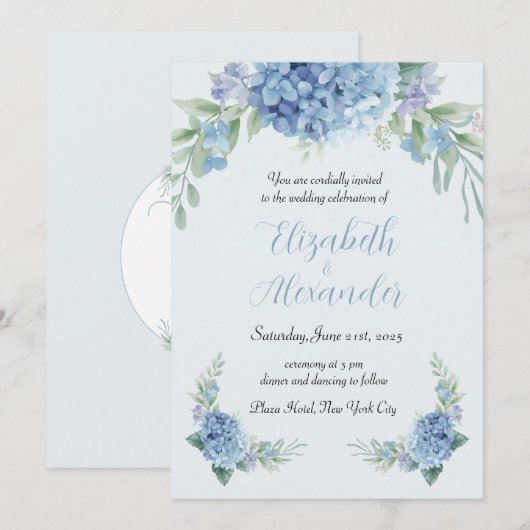 結婚式招待状 招待状 (正面/裏面)