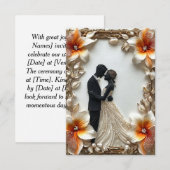 結婚式招待状 招待状 (正面/裏面)