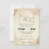 結婚式招待状 招待状 (正面)