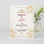 結婚式招待状 招待状 (スタンド正面)