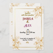 結婚式招待状 招待状 (正面/裏面)