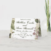 結婚式招待状 招待状 (裏面)