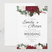 結婚式招待状、招待状、記念日カード 招待状 (正面/裏面)