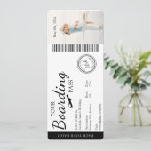 結婚式招待状 – 搭乗券招待状 招待状 (スタンド正面)