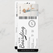 結婚式招待状 – 搭乗券招待状 招待状 (正面/裏面)