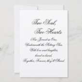 結婚式招待状、日付の保存、披露宴 招待状 (裏面)