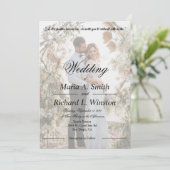 結婚式招待状、日付の保存、披露宴 招待状 (スタンド正面)