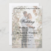 結婚式招待状、日付の保存、披露宴 招待状 (正面/裏面)