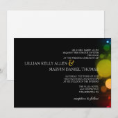 結婚式招待状|明るい夜 招待状 (正面/裏面)