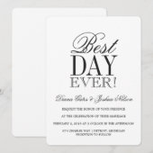 結婚式招待状|最高の日間 招待状 (正面/裏面)