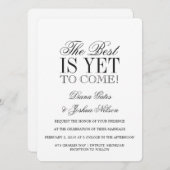 結婚式招待状 | 最高の瞬間はこれから 招待状 (正面/裏面)