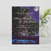 結婚式招待状|木の光と月 招待状 (スタンド正面)