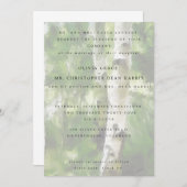 結婚式招待状《植物》アスペンツリーデザイン 招待状 (正面/裏面)