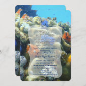 結婚式招待状 |水中ビュー 招待状 (正面/裏面)