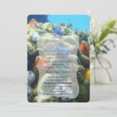 結婚式招待状 |水中ビュー 招待状 (スタンド正面)