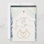 結婚式招待状 特別な 招待状 (裏面)