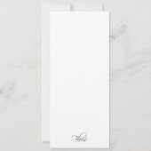 結婚式招待状|特集 招待状 (裏面)