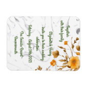 結婚式招待状 発表 ポストカード マグネット (横)