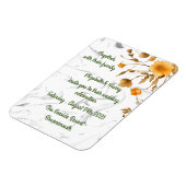 結婚式招待状 発表 ポストカード マグネット (左側)