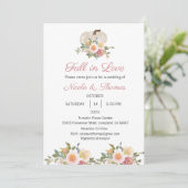 結婚式招待状 秋の恋愛結婚 招待状 (スタンド正面)