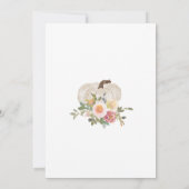 結婚式招待状 秋の恋愛結婚 招待状 (裏面)