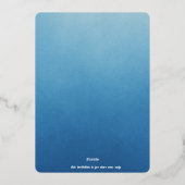 結婚式招待状 箔招待状 (裏面)