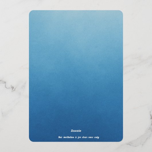 結婚式招待状 箔招待状 (裏面)