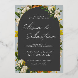 結婚式招待状 箔招待状