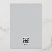 結婚式招待状 箔招待状 (裏面)