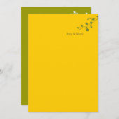 結婚式招待状-素晴らしいナシ 招待状 (正面/裏面)