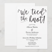 結婚式招待状 結びました 招待状 (正面/裏面)