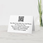 結婚式招待状- 結婚のケーキ 招待状 (裏面)