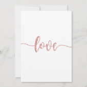 結婚式招待状、結婚の固定、ハート 招待状 (裏面)