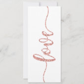 結婚式招待状、結婚の固定、ハート 招待状 (裏面)